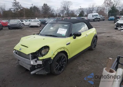 2024 Mini Convertible Cooper S z USA, uszkodzony, nr VIN WMW43DL08R3R86026